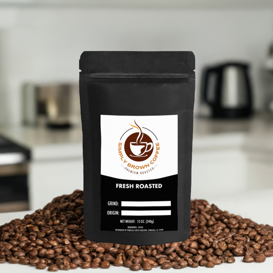 Best Sellers Sample Pack: 6Bean, Cowboy, Breakfast, Peru, Mexico, Bali - Simply Brown Coffee