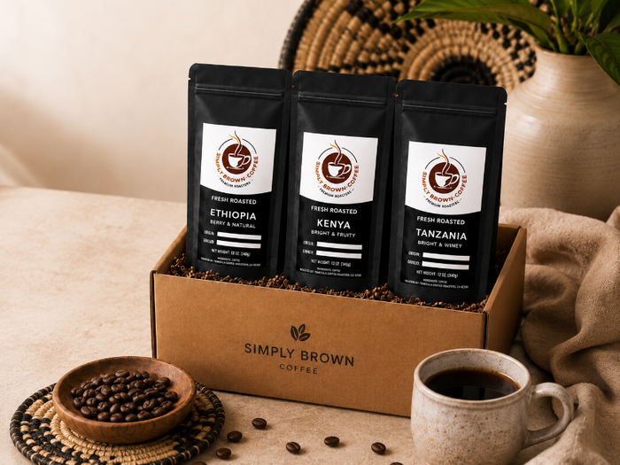 The Africa Trio coffee box