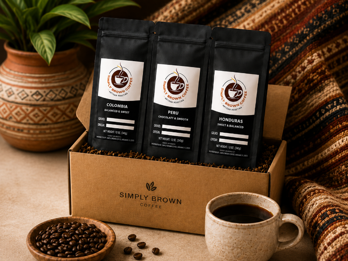 The Americas Trio coffee box