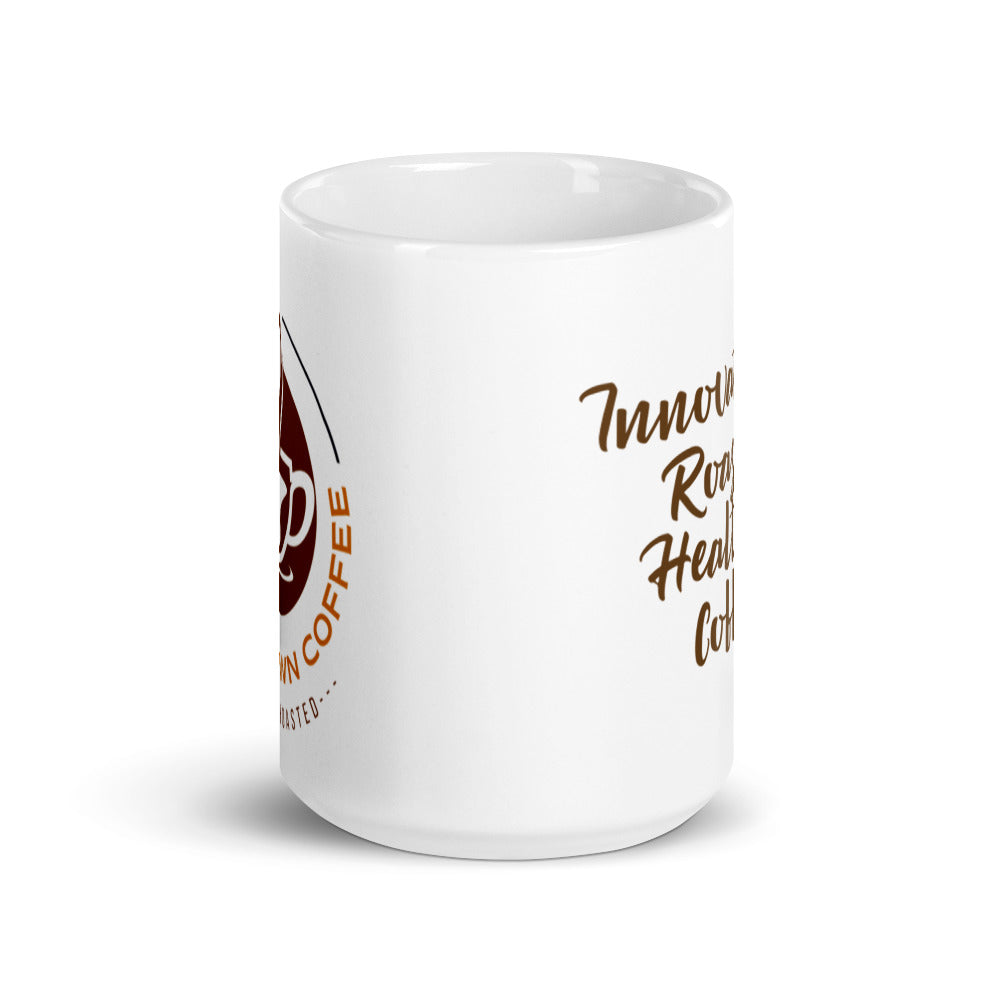 Simply Brown Coffee White Glossy Mug