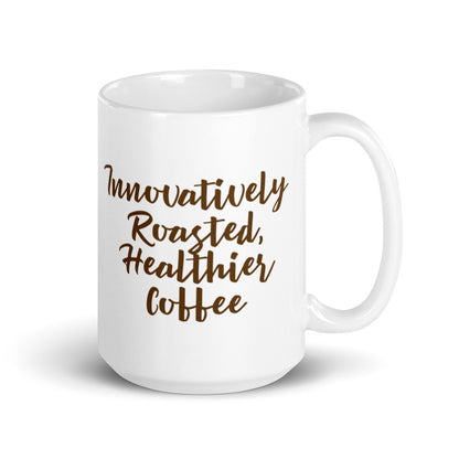Simply Brown Coffee White Glossy Mug